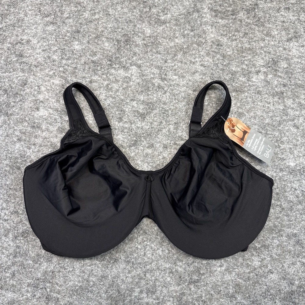 Bali Passion For Comfort Underwire Minimizer bra women's 38DD black DF3385 $48